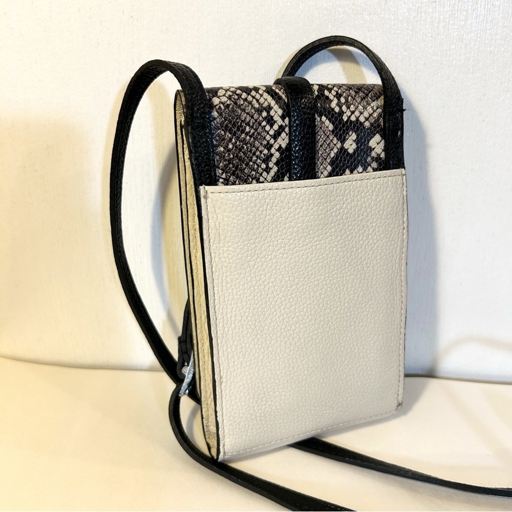 Brighton Toledo Python Print Leather Crossbody Ba… - image 3